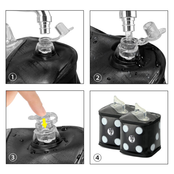 10lb Kettlebell Adjustable Weights Portable Water Filled Soft Kettlebell For Gym Sports Fitness Home Exercise Yoga Training Outdoor Travel Business Trip Workout - Image 4