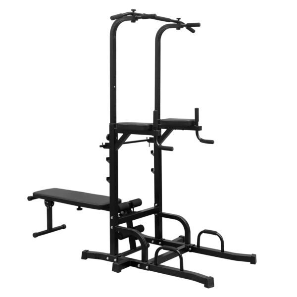 Power Tower Parallel Bar Station With Bench Chin-Up Bar Holder - Image 6