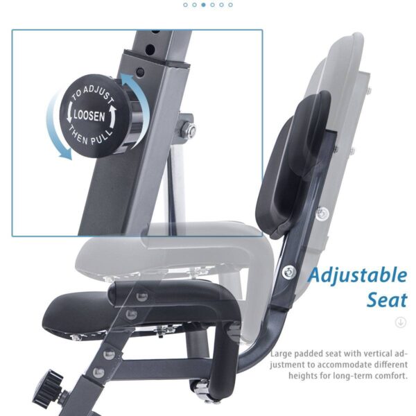 Folding Exercise Bike Fitness Upright  Recumbent X-Bike Adjustable Resistance - Image 9
