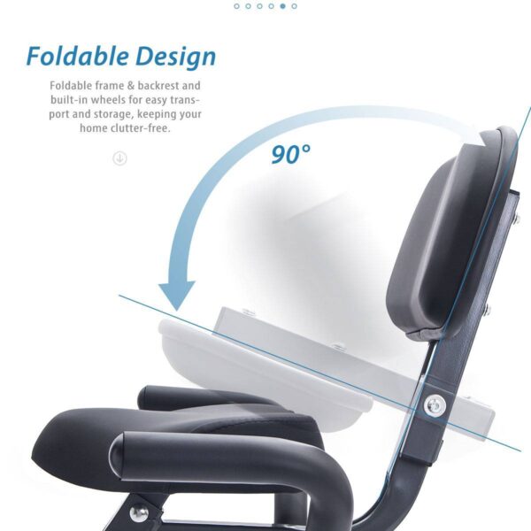 Folding Exercise Bike Fitness Upright  Recumbent X-Bike Adjustable Resistance - Image 7